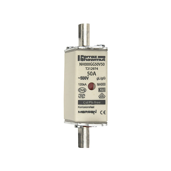 Mersen NH-Sicherungseinsatz SF Gr.000 gG 50A/500VKM NH000GG50V50